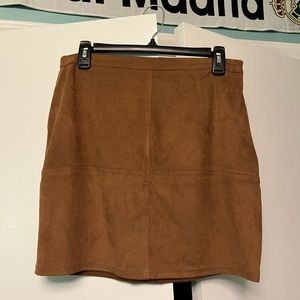 Brown mini skirt from Lascana
